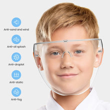 Load image into Gallery viewer, Kids Face Shield 2 pcs, Reusable Transparent Anti-Fog Visor Full Face Safety
