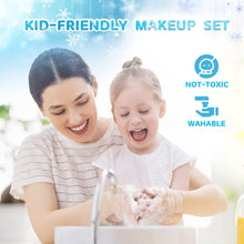 Load image into Gallery viewer, Wattne Kids Makeup Kit for Girl, 24 Pcs Washable Little Girls Makeup Kit Real Cosmetic Toy, Safe &amp; Non-Toxic Frozen Makeup Set, Toddler Makeup Set for 3-12 Year Old Girls Birthday Gift
