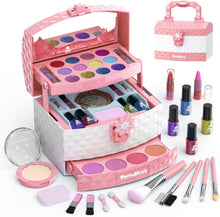 Load image into Gallery viewer, WATTNE Kids Makeup Kit for Girls 35 Pcs Washable Makeup Kit, Frozen Toys for 3-12 Year Old Kids Girls Toys Birthday Gift (Pink)
