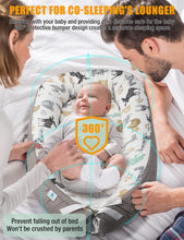 Load image into Gallery viewer, Baby Lounger Baby nest,Ultra Safe Feeling to Cuddle Newborn,Protect Infant Spine,Crib&amp;Bassinet Suitable,Portable to Indoor&amp;Outdoor,Baby Gift for Napping,Co Sleeping |Reversible:Animal 2
