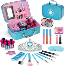 Load image into Gallery viewer, Wattne Kids Makeup Kit for Girl, 24 Pcs Washable Little Girls Makeup Kit Real Cosmetic Toy, Safe &amp; Non-Toxic Frozen Makeup Set, Toddler Makeup Set for 3-12 Year Old Girls Birthday Gift
